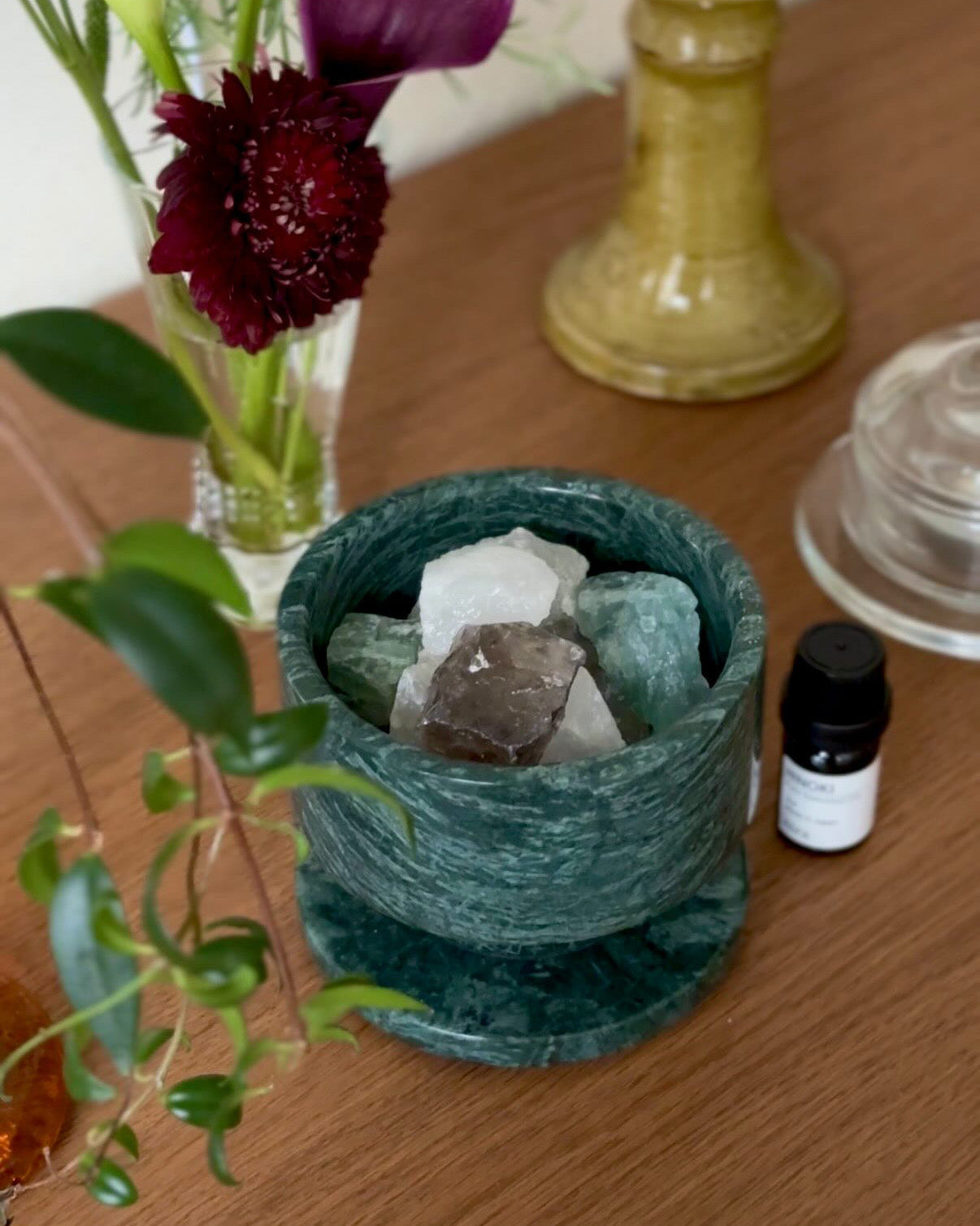 #008.ナチュラルストーンディフューザーセット-モス