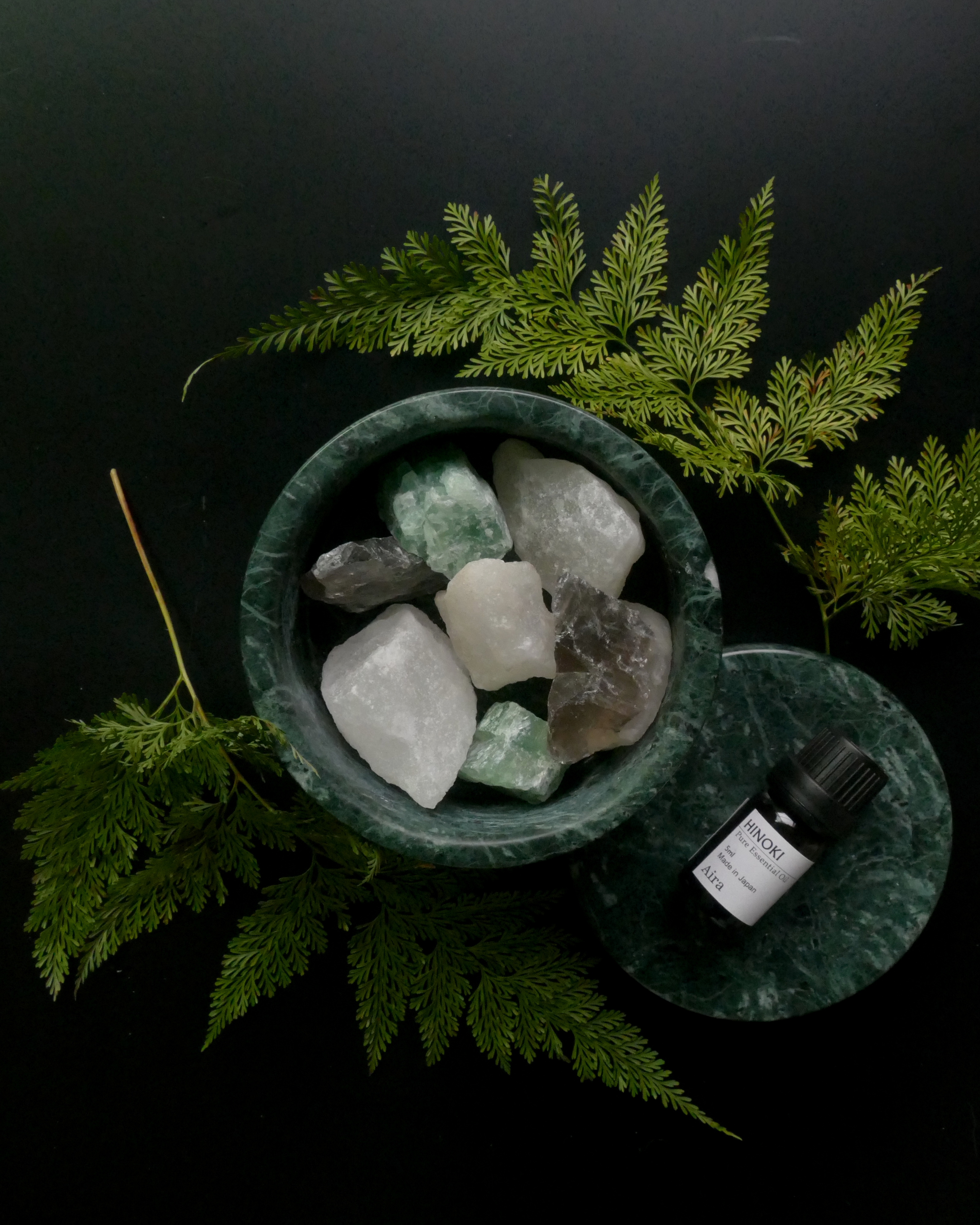 #008.ナチュラルストーンディフューザーセット-モス