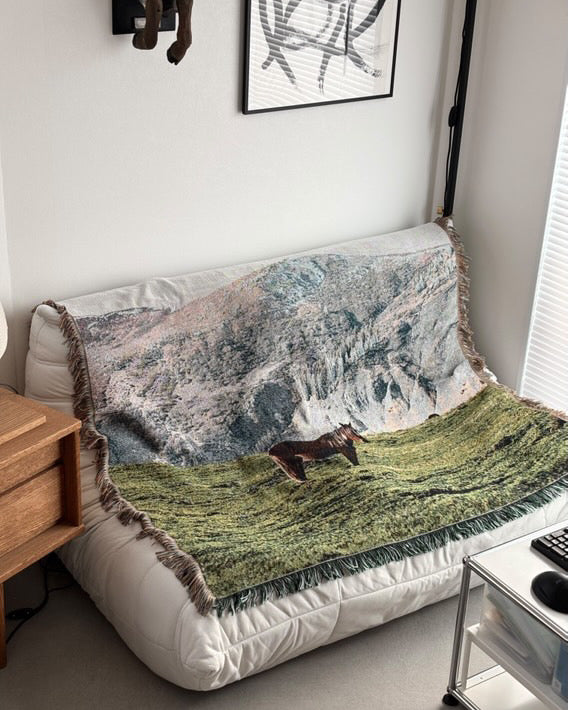 【予約販売/2月中旬以降発送】#002.スローブランケット-ヒル