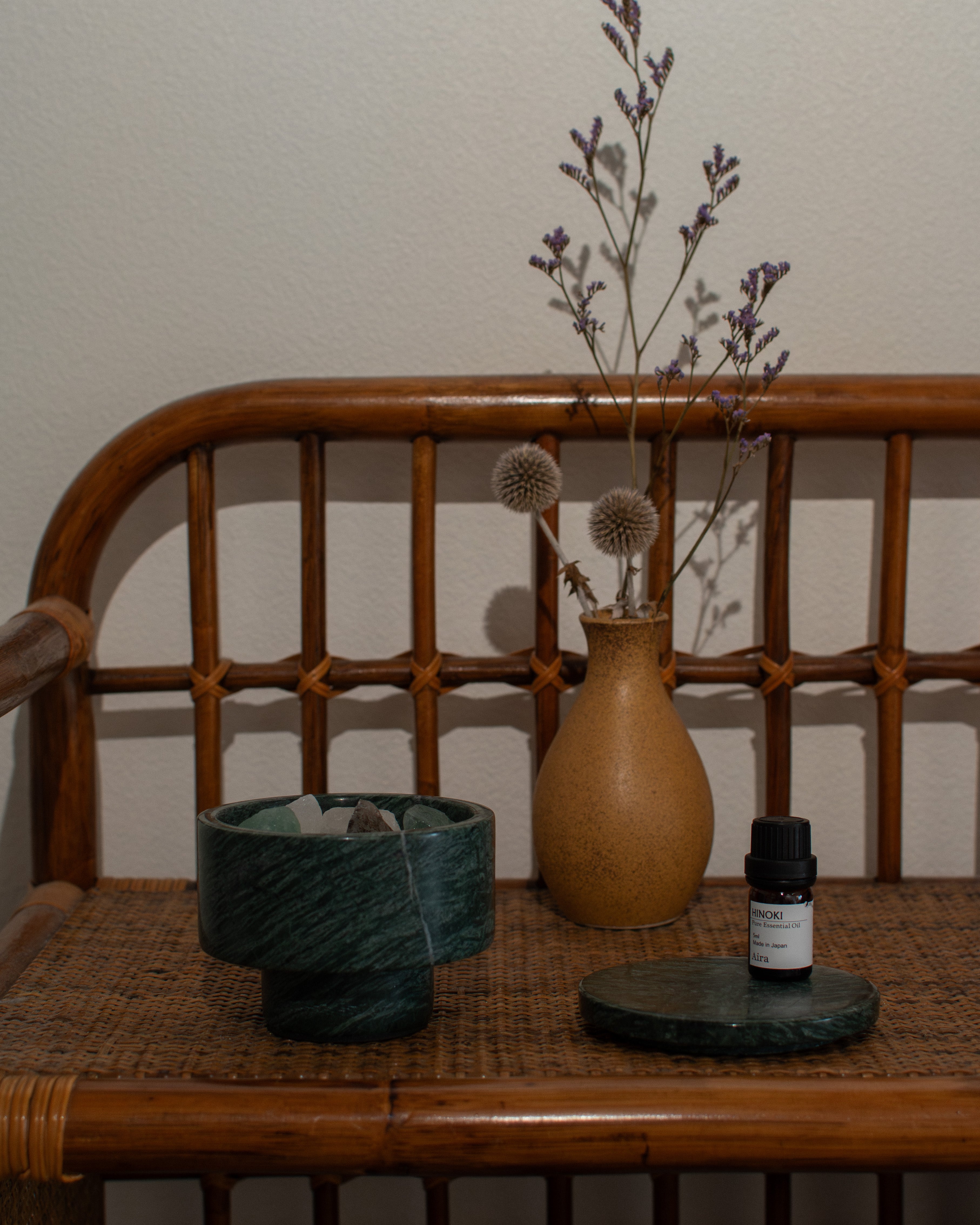 #008.ナチュラルストーンディフューザーセット-モス