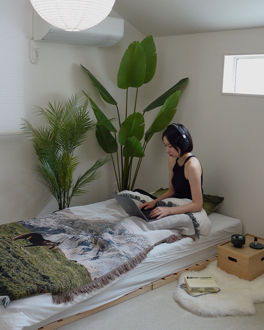 【予約販売/2月中旬以降発送】#002.スローブランケット-ヒル